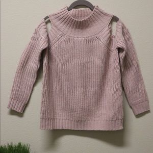 Tea & Cup open shoulder sweater. Size S
